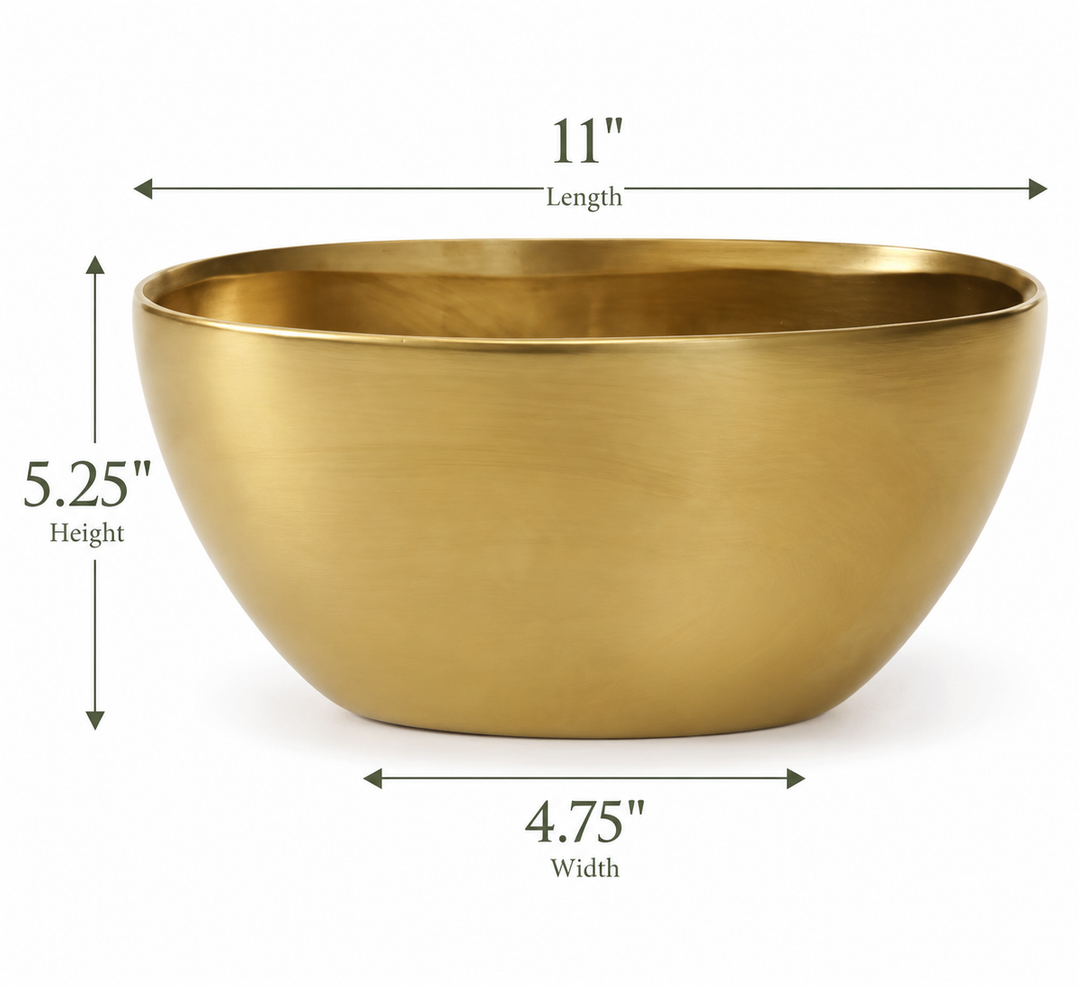 Gold Ceramic Metta Boat 11"-97541-40 Pioneer Imports