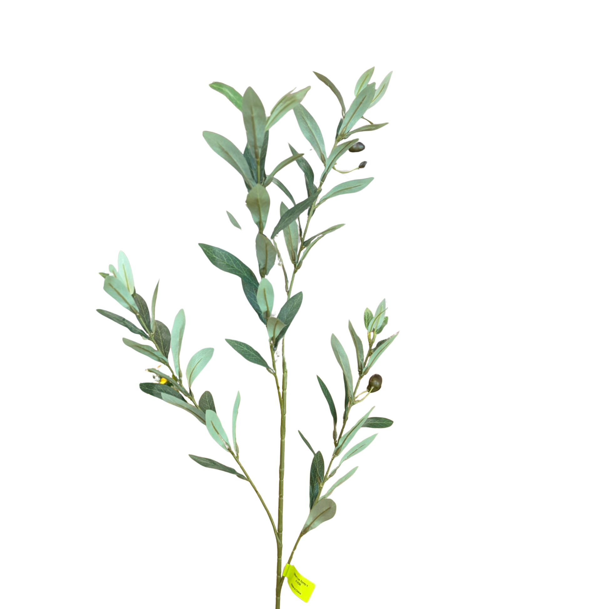 36" Artificial Olive Branch Spray | Faux Greenery Stem with Black Olives for Home & Floral Decor-13693GN Craig Bachman