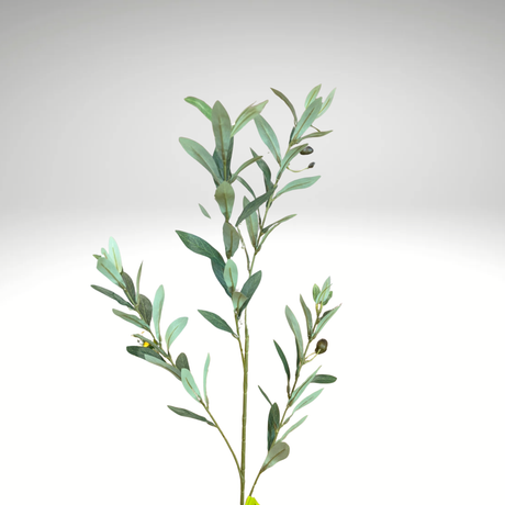 36" Artificial Olive Branch Spray | Faux Greenery Stem with Black Olives for Home & Floral Decor-13693GN Craig Bachman