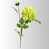 25" Artificial Green Dahlia Floral Stem with Bud-277341 Direct Export
