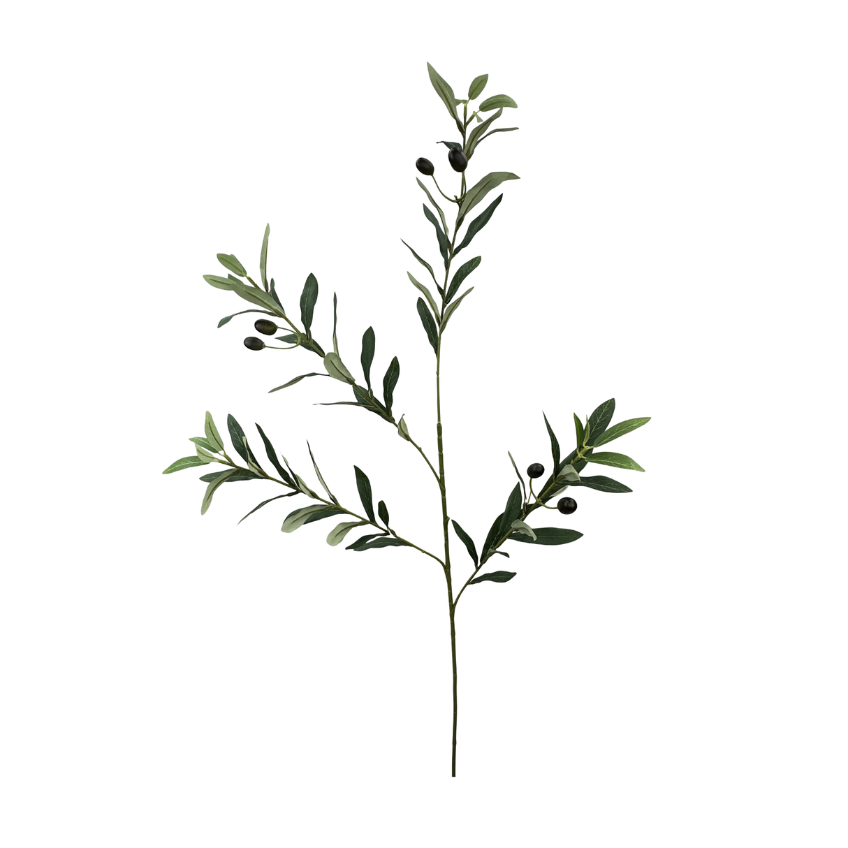 36" Artificial Olive Branch Spray | Faux Greenery Stem with Black Olives for Home & Floral Decor-13693GN Craig Bachman