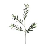 36" Artificial Olive Branch Spray | Faux Greenery Stem with Black Olives for Home & Floral Decor-13693GN Craig Bachman