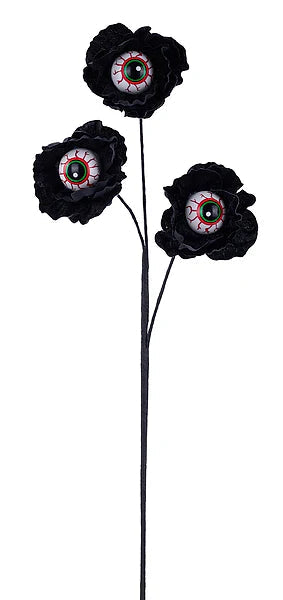 22" Black Eyeball Poppy Spray x3-HH140802 Craig Bachman