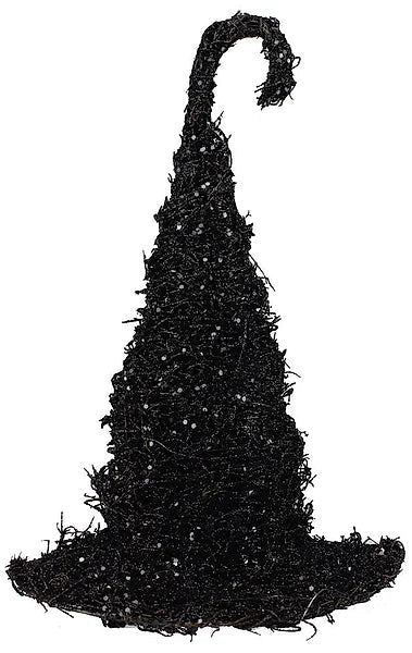 14.5" Black Glitter Witch Hat Accent Decor-HH735902 Craig Bachman
