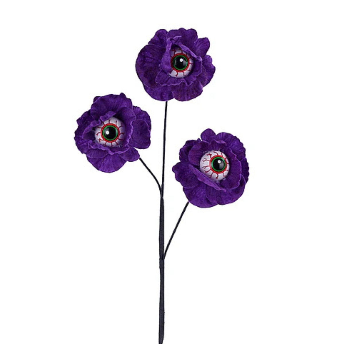 22" Purple Eyeball Poppy Spray x3-HH140823 Craig Bachman