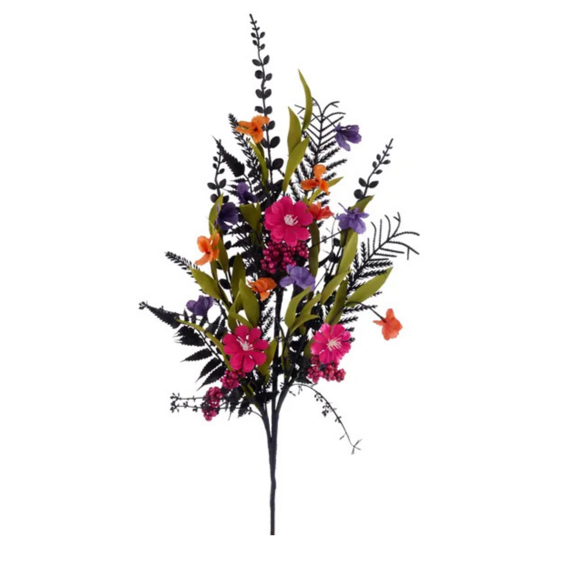 Halloween Floral Spray 29" – Black, Pink, Purple, Orange Artificial Flowers Craig Bachman