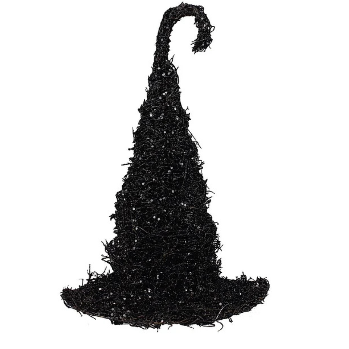 14.5" Black Glitter Witch Hat Accent Decor-HH735902 Craig Bachman
