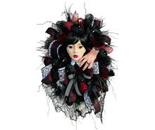 Load image into Gallery viewer, Halloween Mannequin Head Front Door Wreath-Luxury Halloween Decor (TCT1631)
