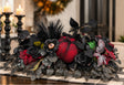 Gothic Halloween Centerpiece | Black Rose Spider Pumpkin Arrangement | 30"Lx15"W-2196 TCT Crafts Designs & Decor