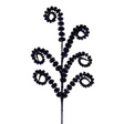 Black & Purple Glitter Coil Spray – 25" Curly Pick for Decor-HH1378Y2 Craig Bachman