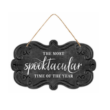Spooktacular Time Sign | Embossed Tin Halloween Decor | 11.5" Sign-MD178602 Craig Bachman