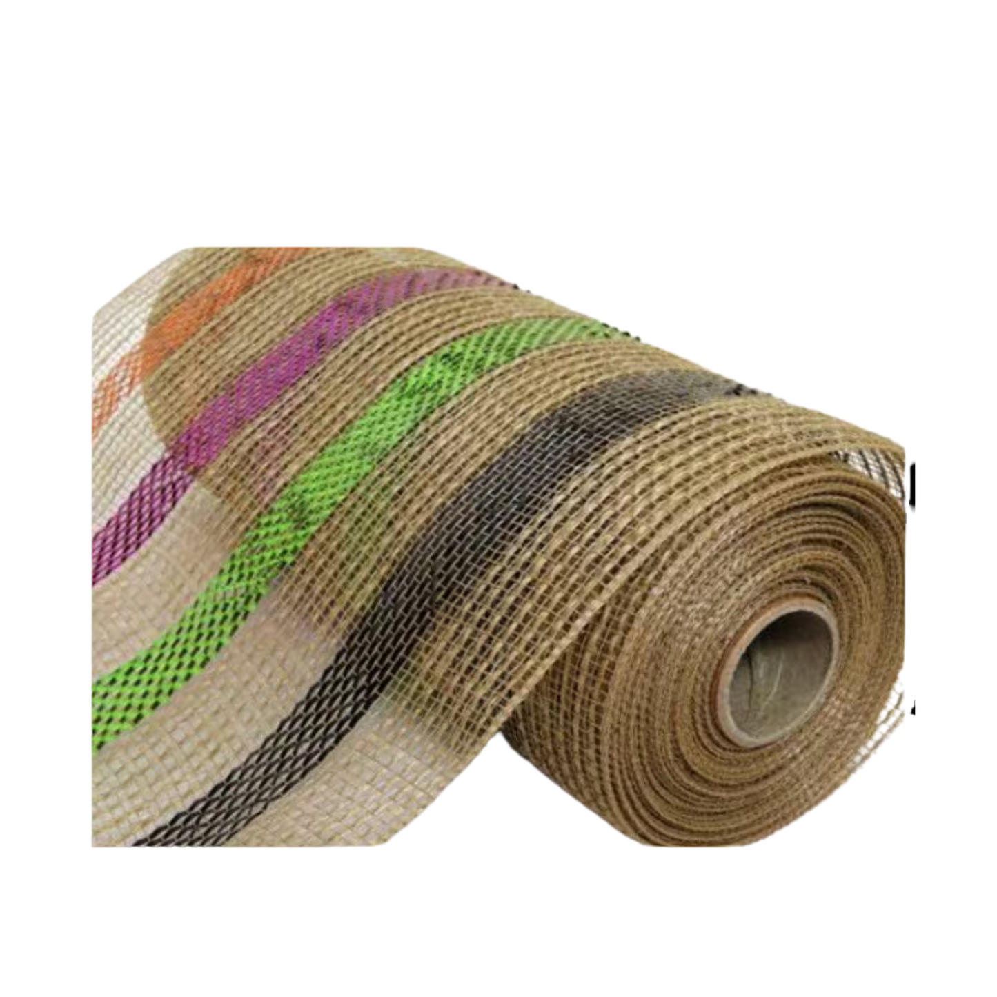 Halloween Jute Stripe Mesh 10 Inch x 10 Yard Natural Deco Mesh for Wreaths-CR189-42 Sims Pottery