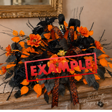 Halloween Orange & Black Wreath or Arrangement Kit-HBKIT113 TCT Crafts Designs & Decor