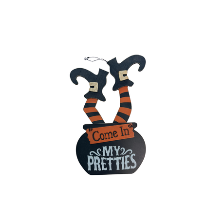 13" Come In My Pretties Wooden Halloween Witch Sign-30078809 TCTCrafts