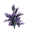 Artificial Purple Halloween Boxwood Bush — 17 Inch Dark Floral Stem for Halloween-65691-PU Golden Bell