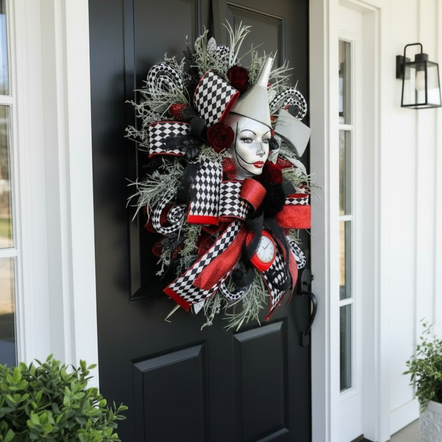 Large Halloween Tinman Mannequin Head Halloween Wreath-TCT1634 TCT Crafts