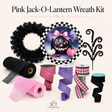 Pink Jack-O-Lantern Mesh Wreath Kit-HB109 TCTCrafts