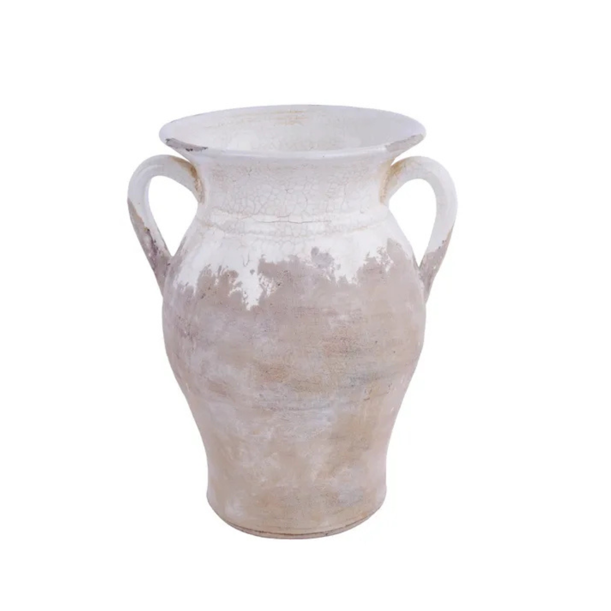 Hand Thrown Ceramic Vase with Crackle Glaze Farmhouse Decor-CB503727 Craig Bachman