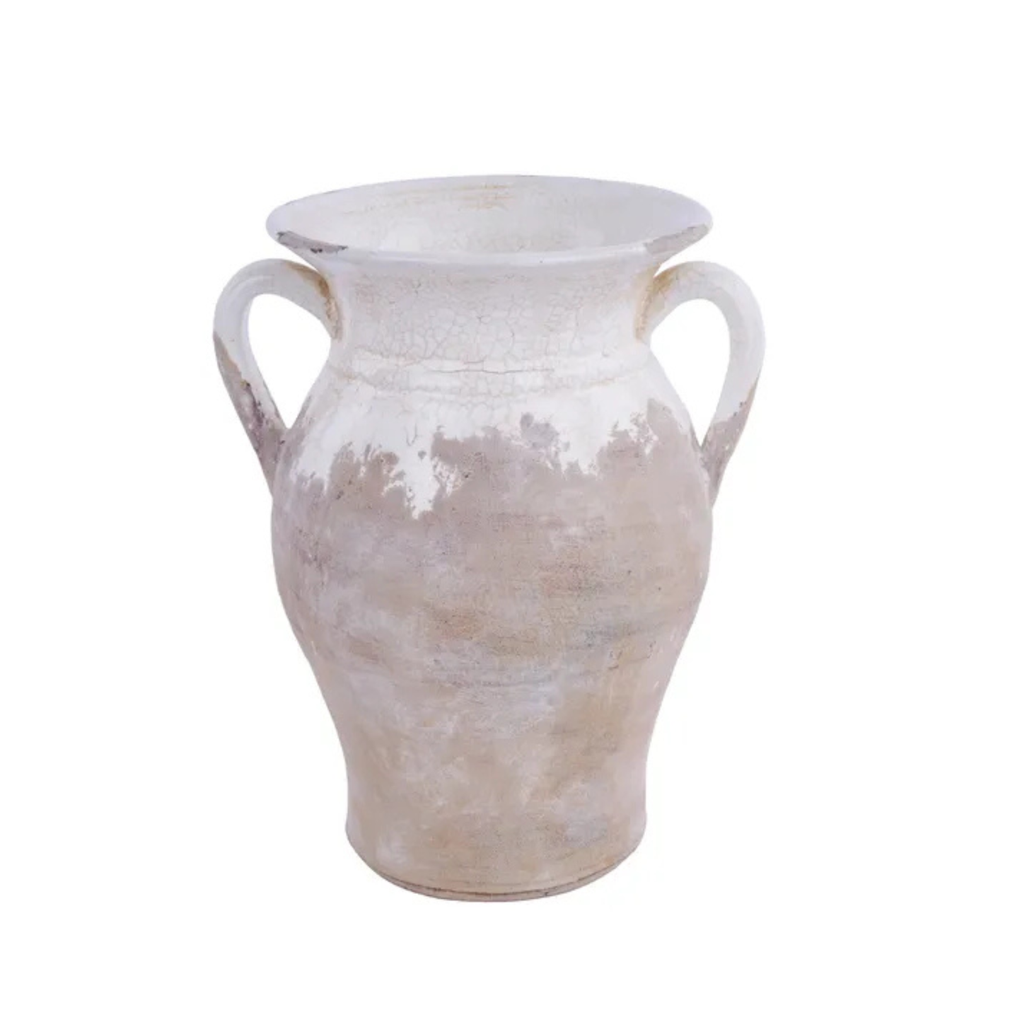 Hand Thrown Ceramic Vase with Crackle Glaze Farmhouse Decor-CB503727 Craig Bachman