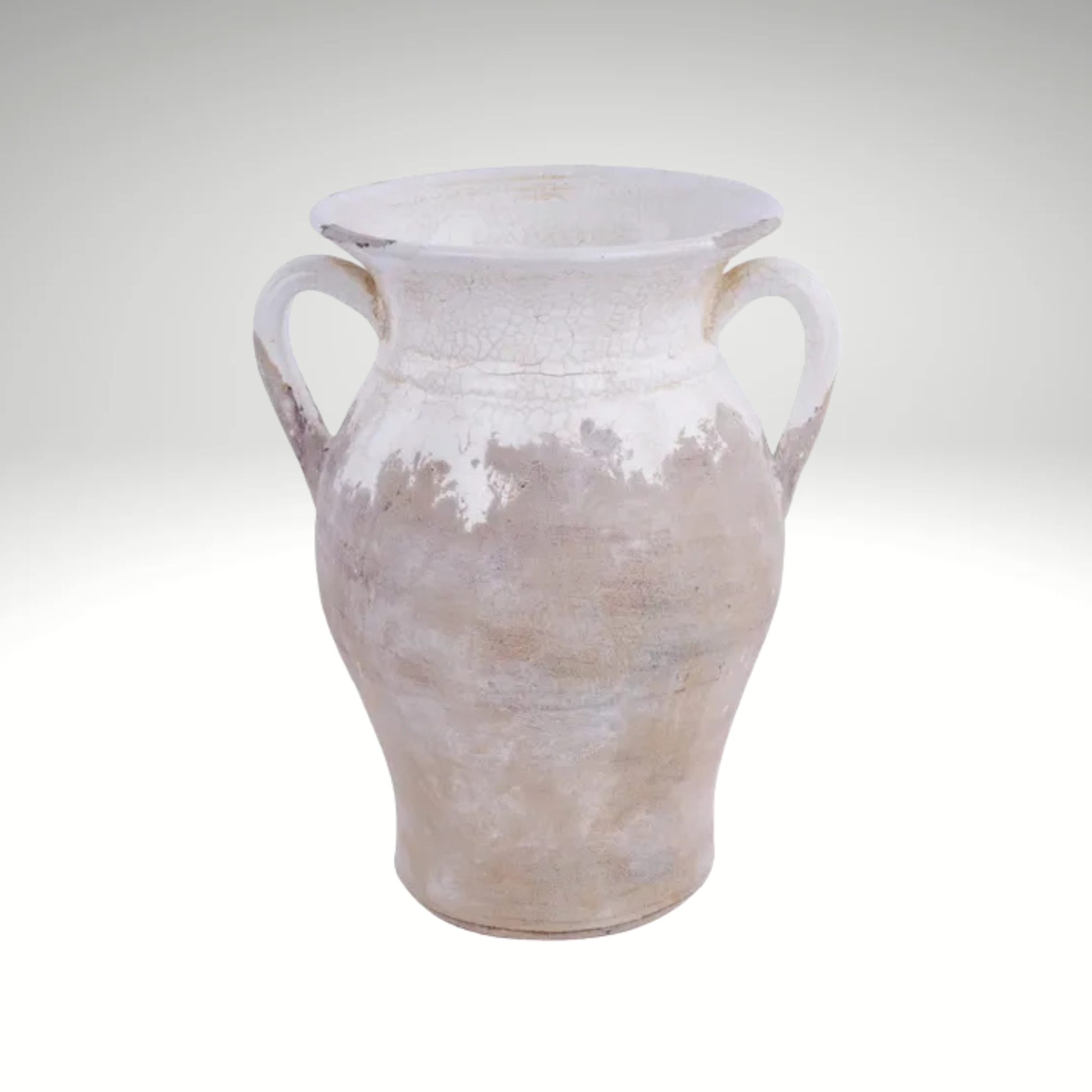 Hand Thrown Ceramic Vase with Crackle Glaze Farmhouse Decor-CB503727 Craig Bachman