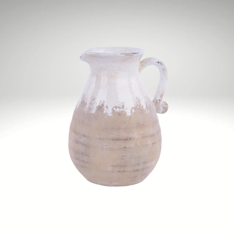 Hand Thrown Ceramic Pitcher Vase Farmhouse Decor Accent-CB504327 Craig Bachman