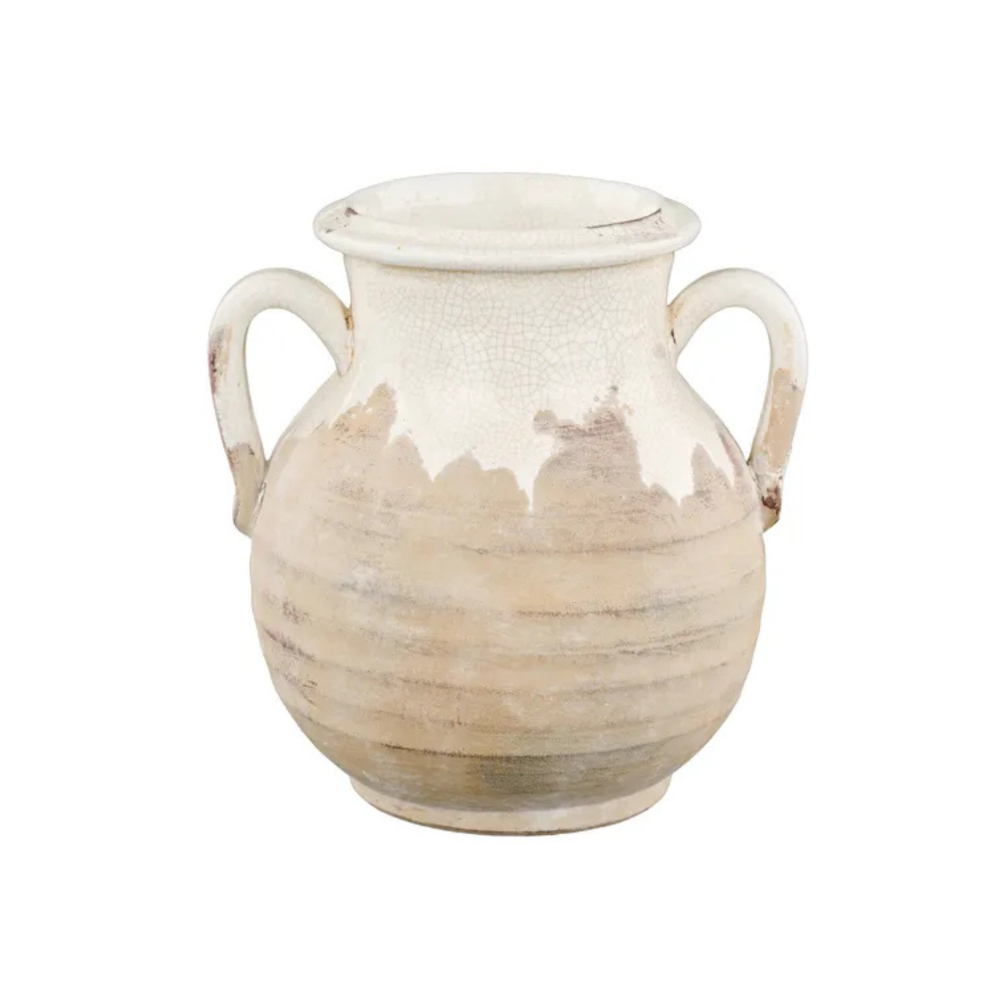 Hand Thrown Ceramic Vase with Crackle Glaze Farmhouse Decor-CB503827 Craig Bachman