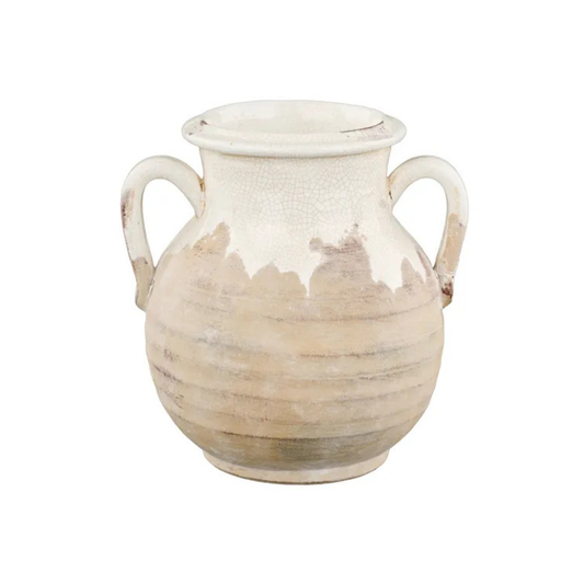 Hand Thrown Ceramic Vase with Crackle Glaze Farmhouse Decor-CB503827 Craig Bachman