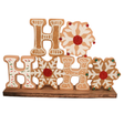 Ho Ho Ho Cookie Cutout Christmas Sign — 11.5 Inch Gingerbread Holiday Shelf Decor-M2462 Transpac