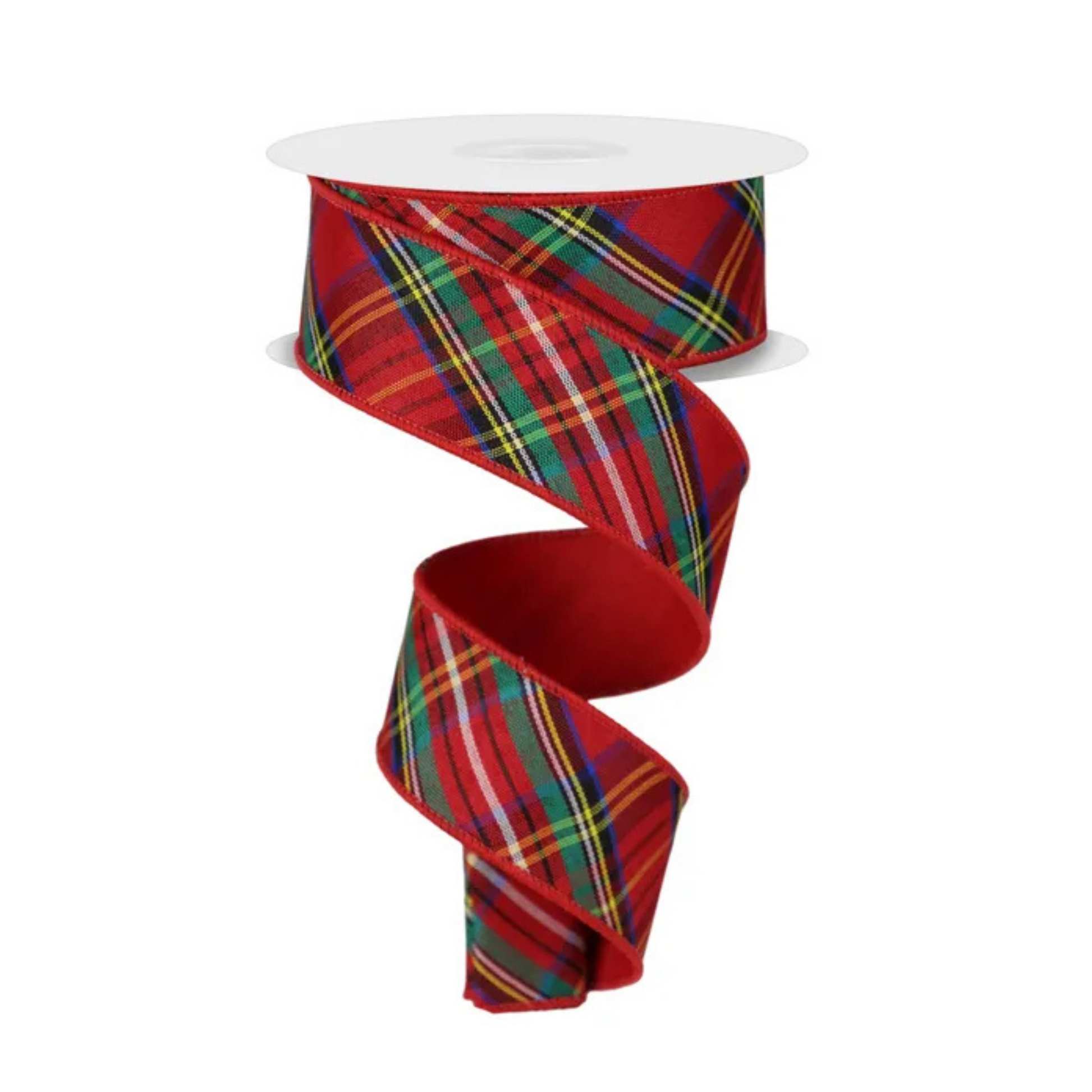 Plaid Holiday Ribbon 1.5"x10yd – Nutcracker Christmas Wired Ribbon-RGX0146 Craig Bachman