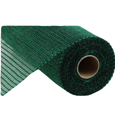 10"x10yd Horizontal Wide Stripe Mesh - Hunter Green - Premium Wreath Supplies-RE890012 Craig Bachman