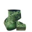 D. Stevens Wired Ribbon 2.5 Inch — Hunter Green Crushed Velvet, 10 Yards-09-4554 D.Stevens