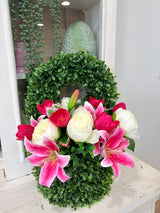 Spring Easter Wall Pocket | Pink Lily Floral Door Decor TCT Crafts