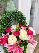Spring Easter Wall Pocket | Pink Lily Floral Door Decor TCT Crafts