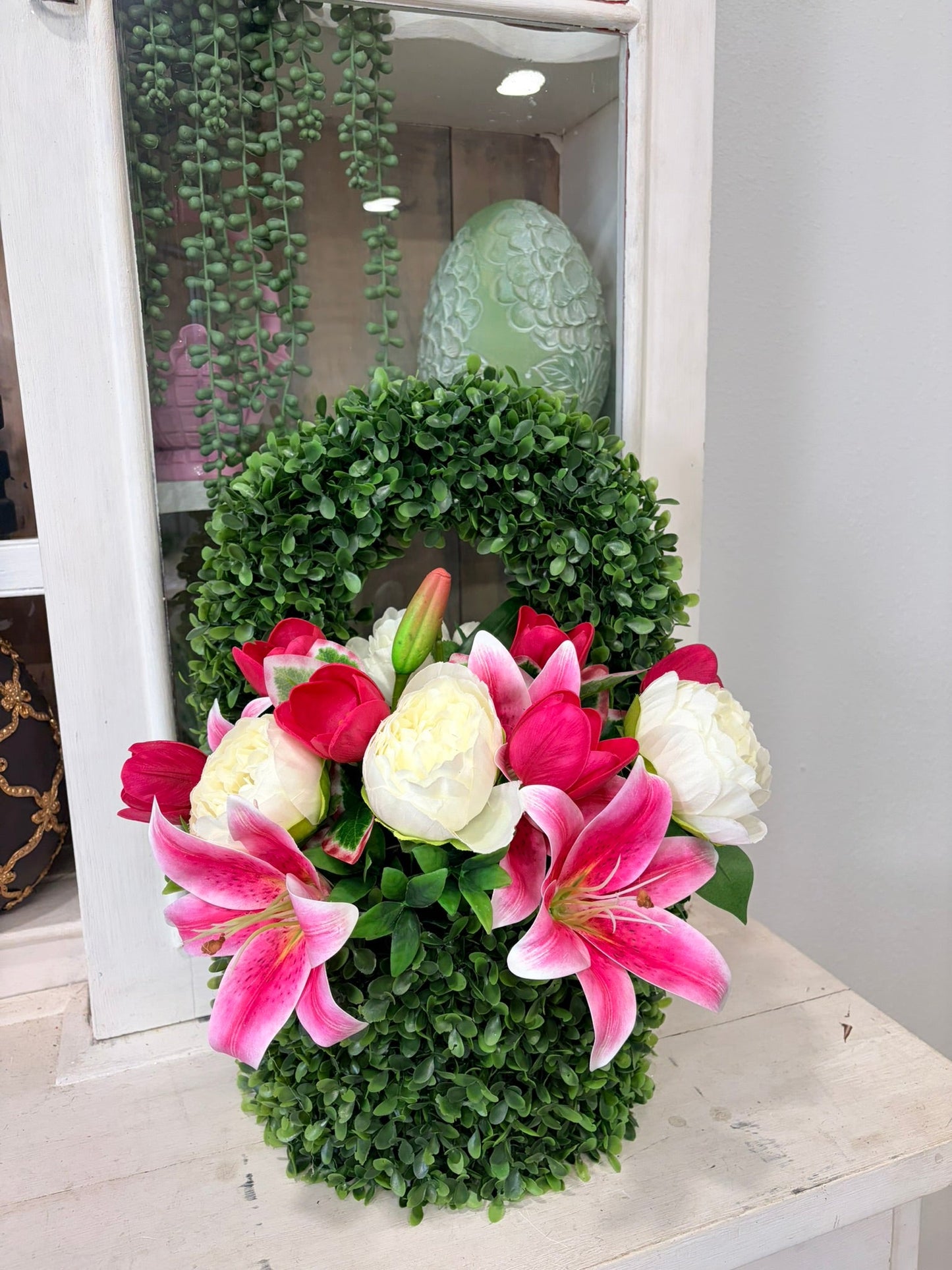Spring Easter Wall Pocket | Pink Lily Floral Door Decor TCT Crafts