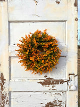 Small Fall Boxwood Wreath | 15" Autumn Front Door & Thanksgiving Decor TCTCrafts