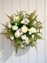 Galvanized Windmill Wall Decor | Farmhouse Floral Door Hanger TCT Crafts