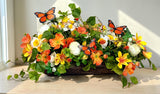 Spring Butterfly Dough Bowl Centerpiece Summer Floral Arrangement TCT Crafts