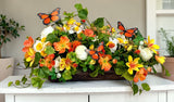 Spring Butterfly Dough Bowl Centerpiece Summer Floral Arrangement TCT Crafts