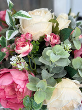 Load image into Gallery viewer, Artificial Rose &amp; Peony Valentine&#39;s Day or Spring Floral Arrangement