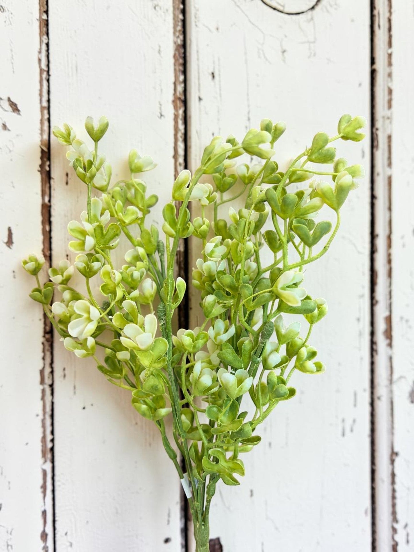 Artificial Mini Cup Leaf Bush Faux Greenery for Wreaths and Arrangements-FL4303-CG TCTCrafts