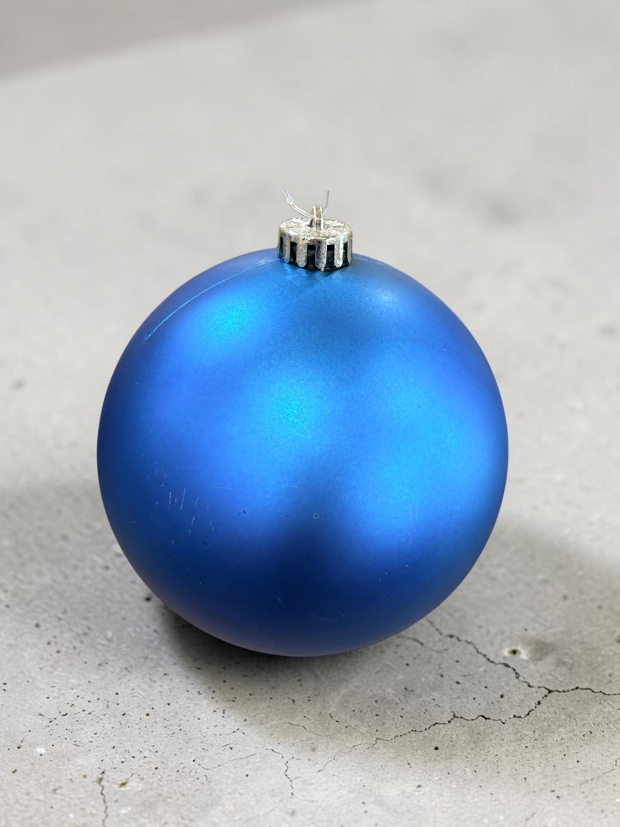 6 Inch Matte Blue Shatterproof Christmas Ornament for Tree and Crafts-LJ34832 Vickerman