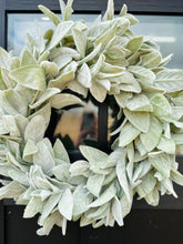 Load image into Gallery viewer, Handmade Lamb&#39;s Ear Wreath for All Seasons – Perfect Everyday Decor