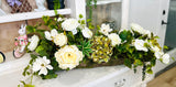 Organic Garden Floral Centerpiece in Bark Planter TCT Crafts