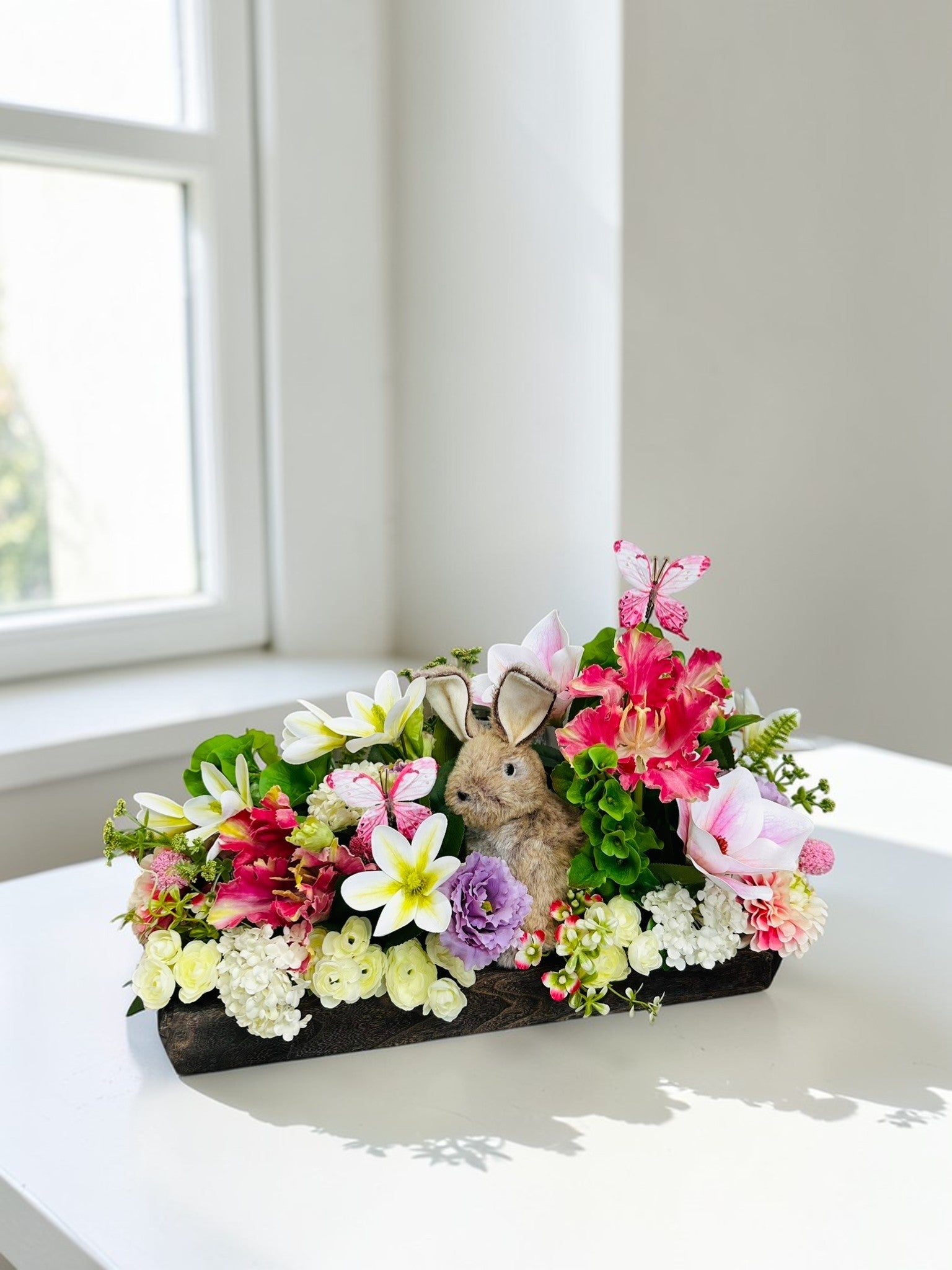 Easter Bunny Floral Centerpiece | Spring Table Decor TCT Crafts