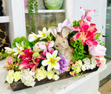 Easter Bunny Floral Centerpiece | Spring Table Decor TCT Crafts