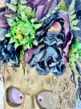 Animated 36x24" Skull Porch Decor | Motion-Sensor Lights and Music | Black Roses & Velvet Vines | Spooky Halloween Accent-TCT1678 TCT Crafts