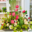 Whimsical Faux Rose & Mushroom Centerpiece Arrangement TCT Crafts