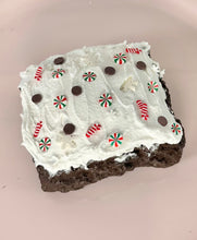 Load image into Gallery viewer, Fake Chocolate Brownies with Faux Icing &amp; Holiday Sprinkles – Choice of 4 Sprinkle Options – Coffee Bar, Tiered Tray, Photography Props
