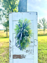 Rustic Winter Pine Swag with Bells and Blue Berries – Farmhouse Christmas Decor TCT Crafts