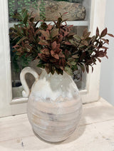 Fall Ruscus Bush | Burgundy Green Foliage Filler | 14" x 5 Stems-40489 Golden Bell